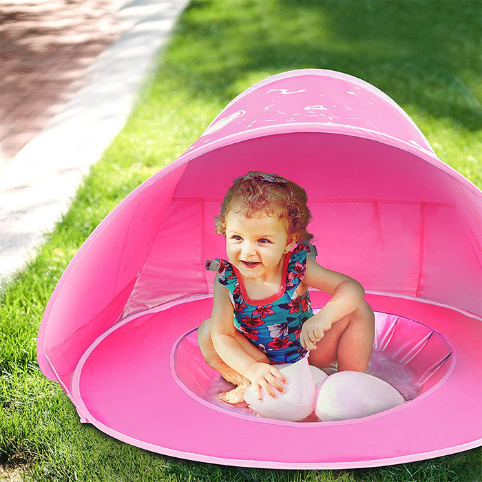 baby pool beach tent outdoors