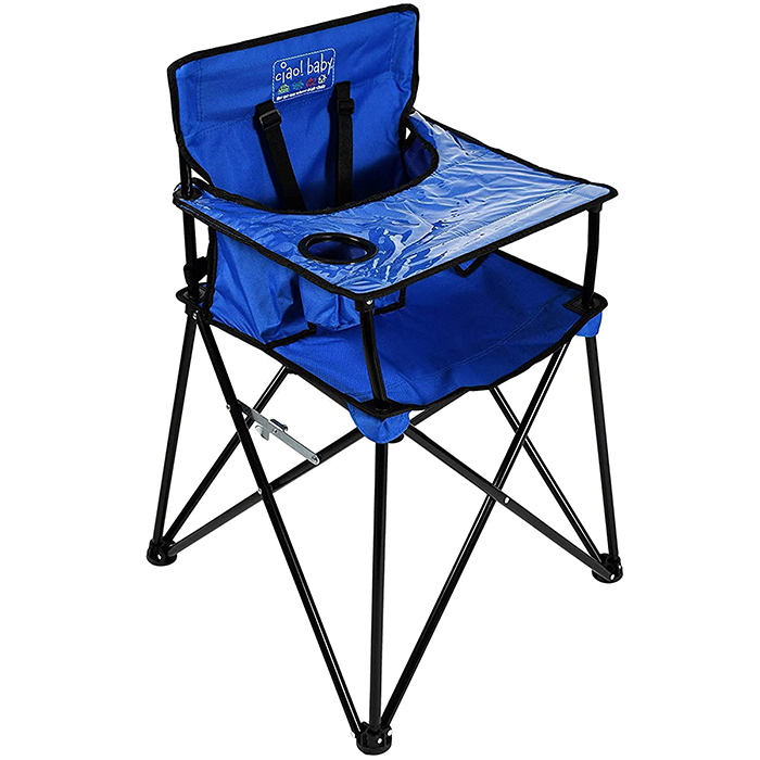 ciao baby portable high chair blue