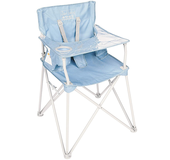 ciao baby portable high chair slate blue