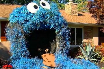 Giant Cookie Monster Halloween Decoration