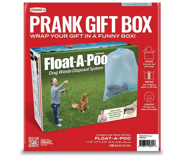 prank gift box dog waste disposal system