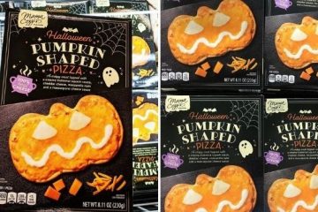 pumpkin-shaped pizza